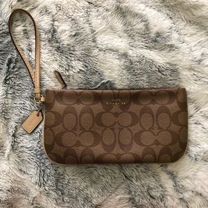 Large Coach wristlet